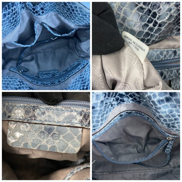 Michael Kors Hamilton Embossed Python-Print Medium Bag - Picture 11 of 12